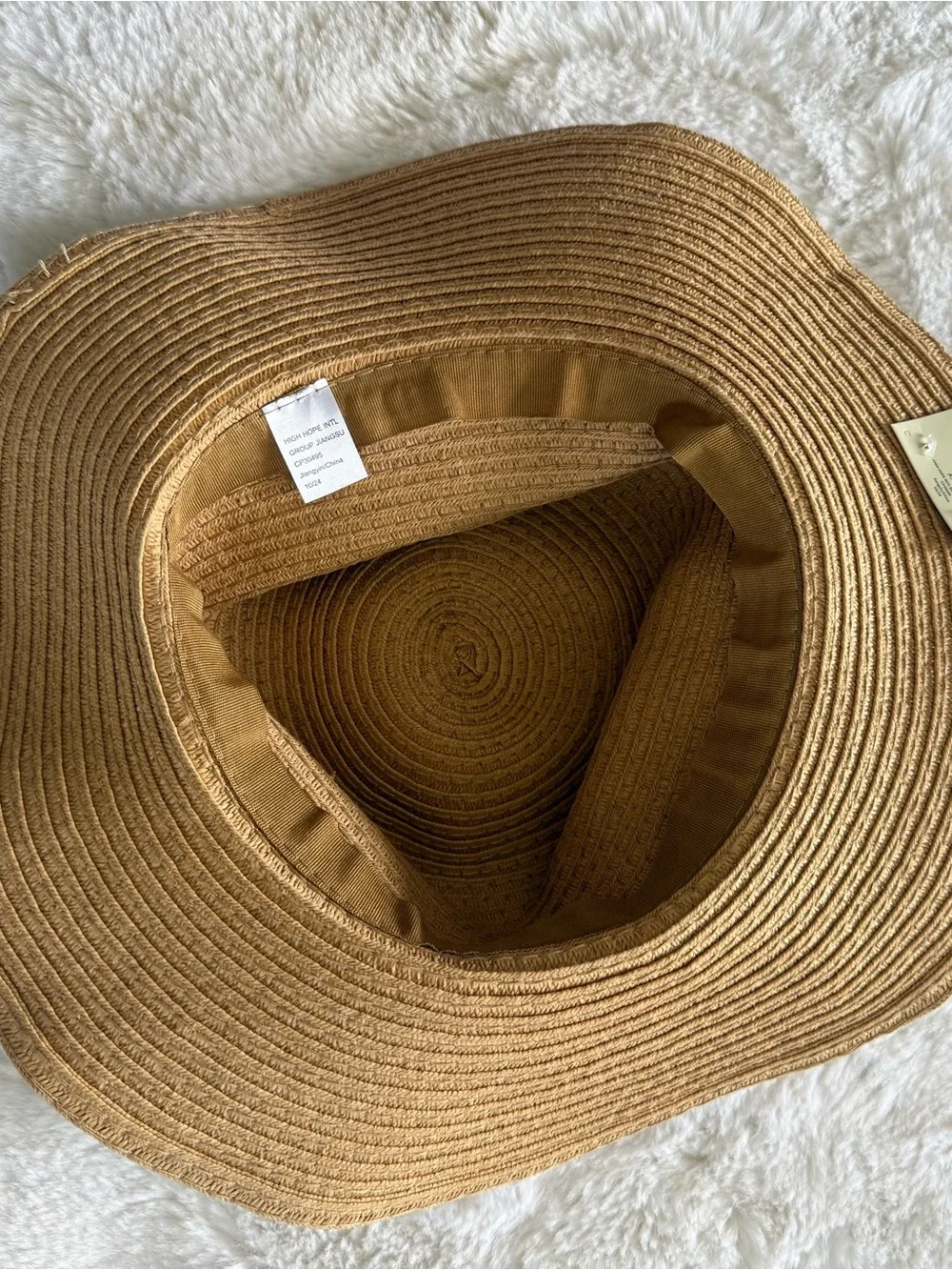 NWT Joie Kids Straw Sun Hat with Yellow Bow